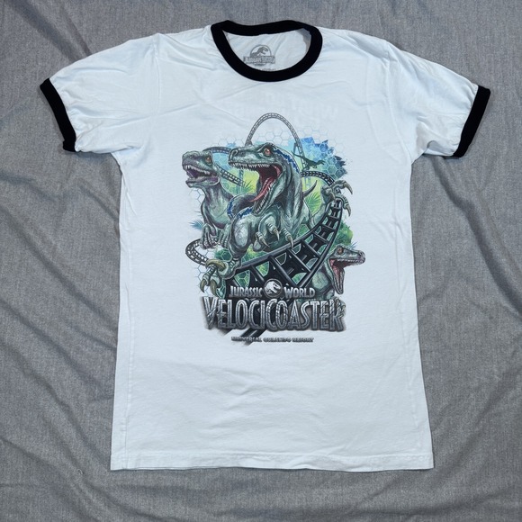Other - Jurassic World VelociCoaster Shirt Mens Medium Ringer Universal Orlando Resort D